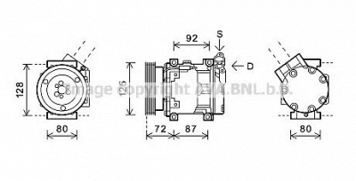 AVA QUALITY COOLING rtak468 -  Компрессор, кондиционер